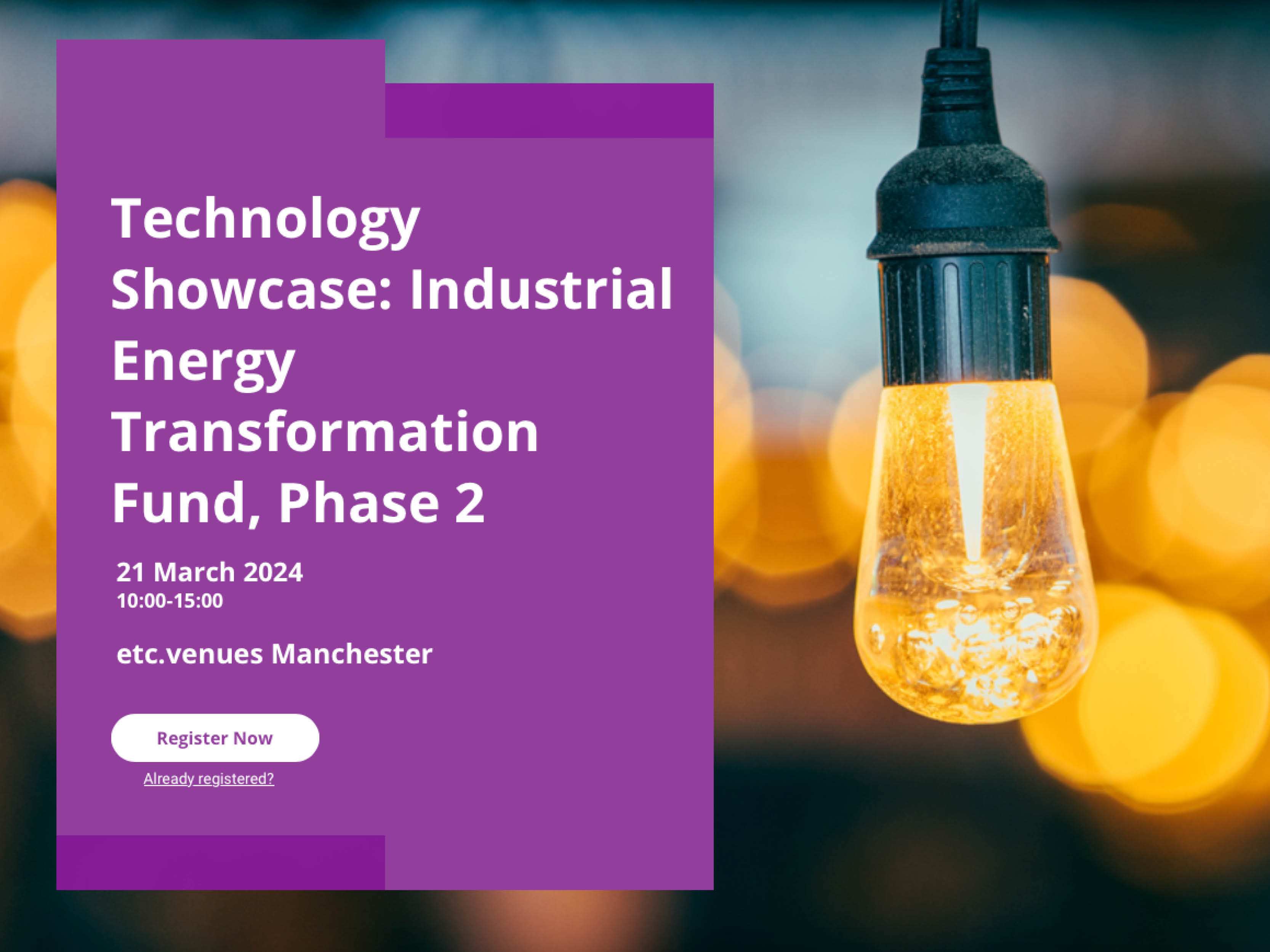 Technology Showcase: Industrial Energy Transformation Fund, Phase 2