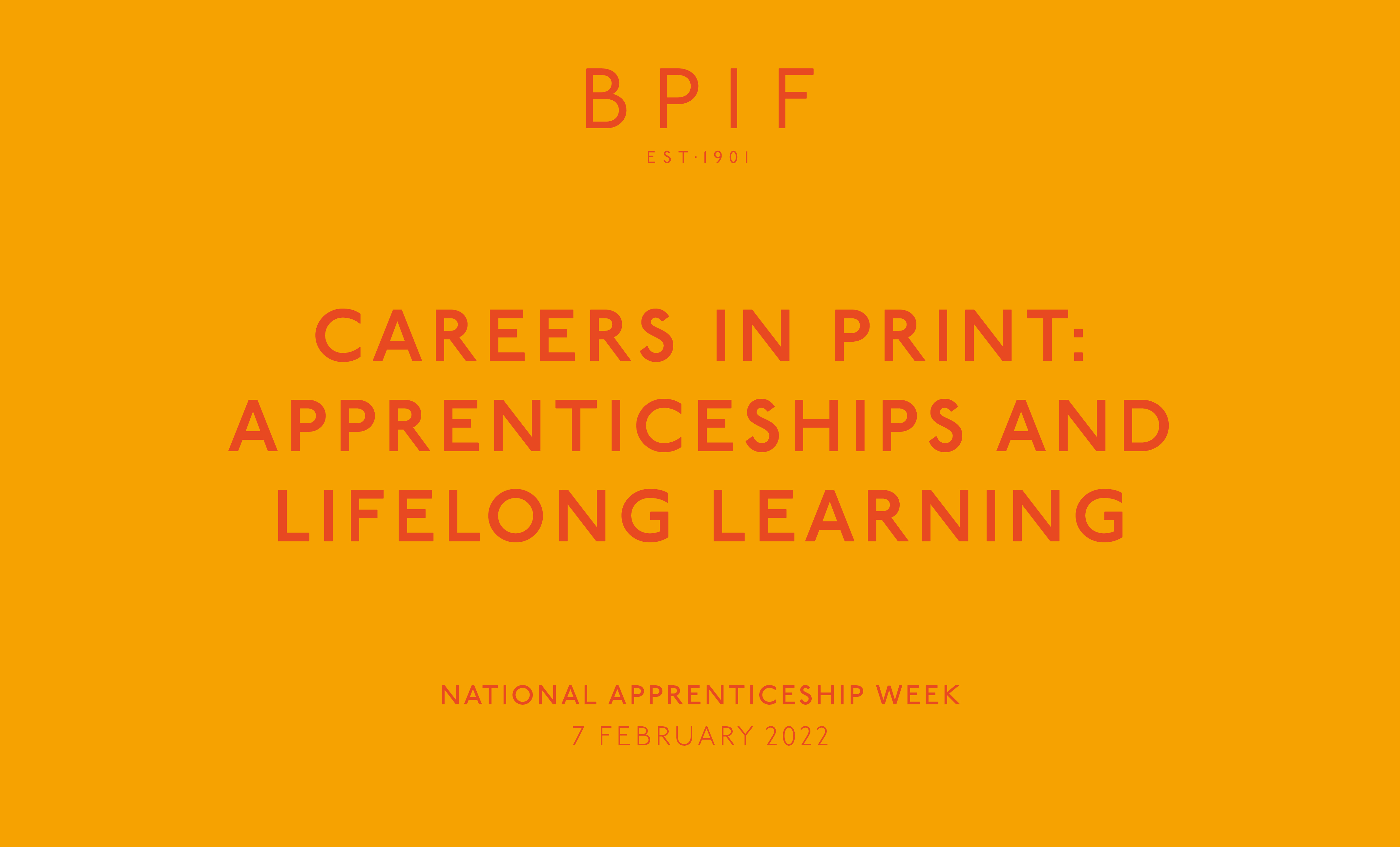 NAW 2022: Careers in Print: Apprenticeships and Lifelong Learning