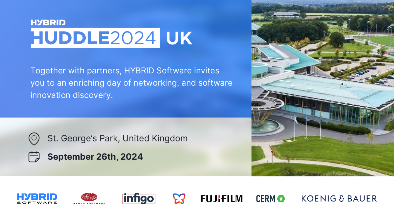 You are invited to the Annual Hybrid Software Huddle UK 2024